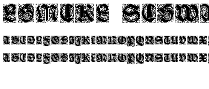 Ehmcke-Schwabacher Initialen font